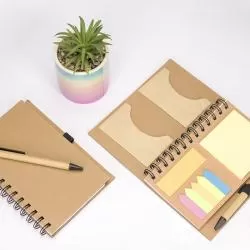 Bloco Caderneta Capa Ecológica com Pauta Personalizado Para dar de brinde