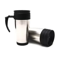 Caneca Metal com Alça Plástica Personalizada Para dar de brinde
