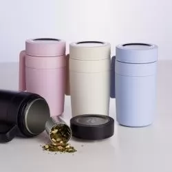 Caneca Metal Térmica com Termômetro Digital Personalizada Para dar de brinde