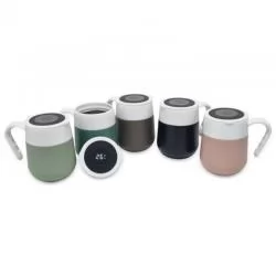 Caneca Metal Térmica com Termômetro Digital Personalizada Para dar de brinde
