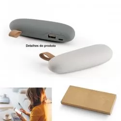 Carregador Portátil Power Bank USB 2000 mAh Personalizado Para dar de brinde