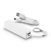 Carregador Porttil Power Bank USB 2200 mAh Personalizado Para dar de brinde