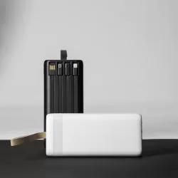Carregador Power Bank 20.000mAh com Lanterna e Multissaídas Personalizado Para dar de brinde