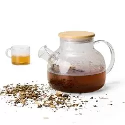 Chaleira Vidro Borossilicato Personalizada Para dar de brinde