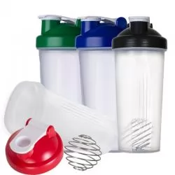Coqueteleira Plástica com Misturador Inox Personalizada Para dar de brinde