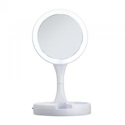 Espelho Dobrável com Led Recarregável Personalizado Para dar de brinde