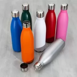 Garrafa Squeeze Metal com Pintura Fosca Personalizada Para dar de brinde