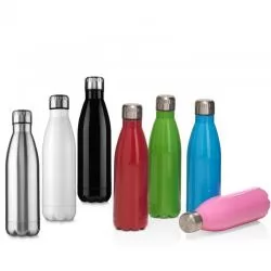 Garrafa Squeeze Metal Inox Brilhante Personalizada Para dar de brinde