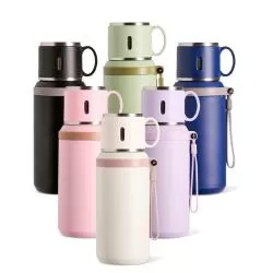 Garrafa Squeeze Metal Térmico  e Caneca