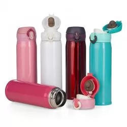 Garrafa Squeeze Metal Térmico Inox Colorido Personalizada Para dar de brinde