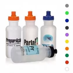 Garrafa Squeeze Plástico com Tampa Rosqueável Personalizada Para dar de brinde