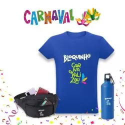Kit Carnaval e Copa do Mundo/ Vai Brasil 3 peças Personalizado Para dar de brinde