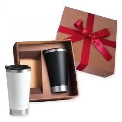 Kit Copos Térmicos 2 peças Personalizado Para dar de brinde