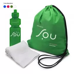 Kit Fitness 3 Peças Personalizado Para dar de brinde