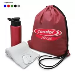 Kit Fitness 4 Peças Personalizado Para dar de brinde