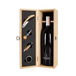 Kit Vinho 4 peças com Caixa Personalizado Para dar de brinde