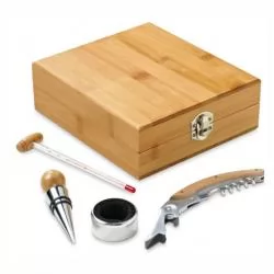 Kit Vinho 4 Peças Personalizado Para dar de brinde