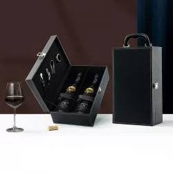 Kit Vinho 4 Peças Personalizado Para dar de brinde