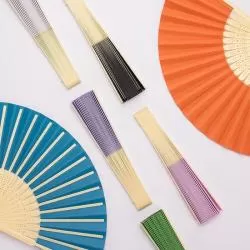 Leque de Plástico e Papel Personalizado Para dar de brinde