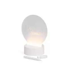 Luminária Led de Mesa Tela Acrílica 3D para Lembrete Personalizada Para dar de brinde