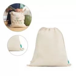 Mochila Saco Algodão Orgânico Personalizada Para dar de brinde