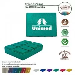 Porta Comprimido Ecológico Personalizada Para dar de brinde