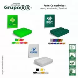 Porta Comprimido Plástico Personalizada Para dar de brinde
