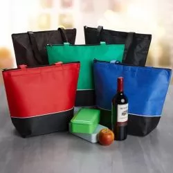 Sacola Térmica Ecológica com Fechamento em Zíper Personalizada Para dar de brinde